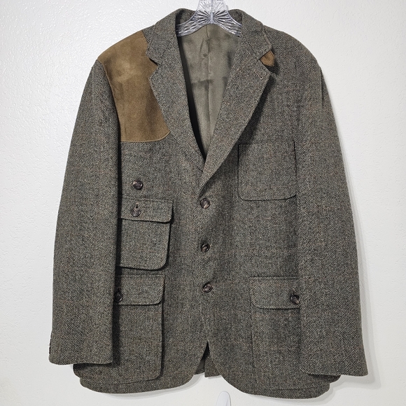 Christophers Dawes Country Clothing Pure New Wool Tweed Jacket Made in England - Picture 2 of 10